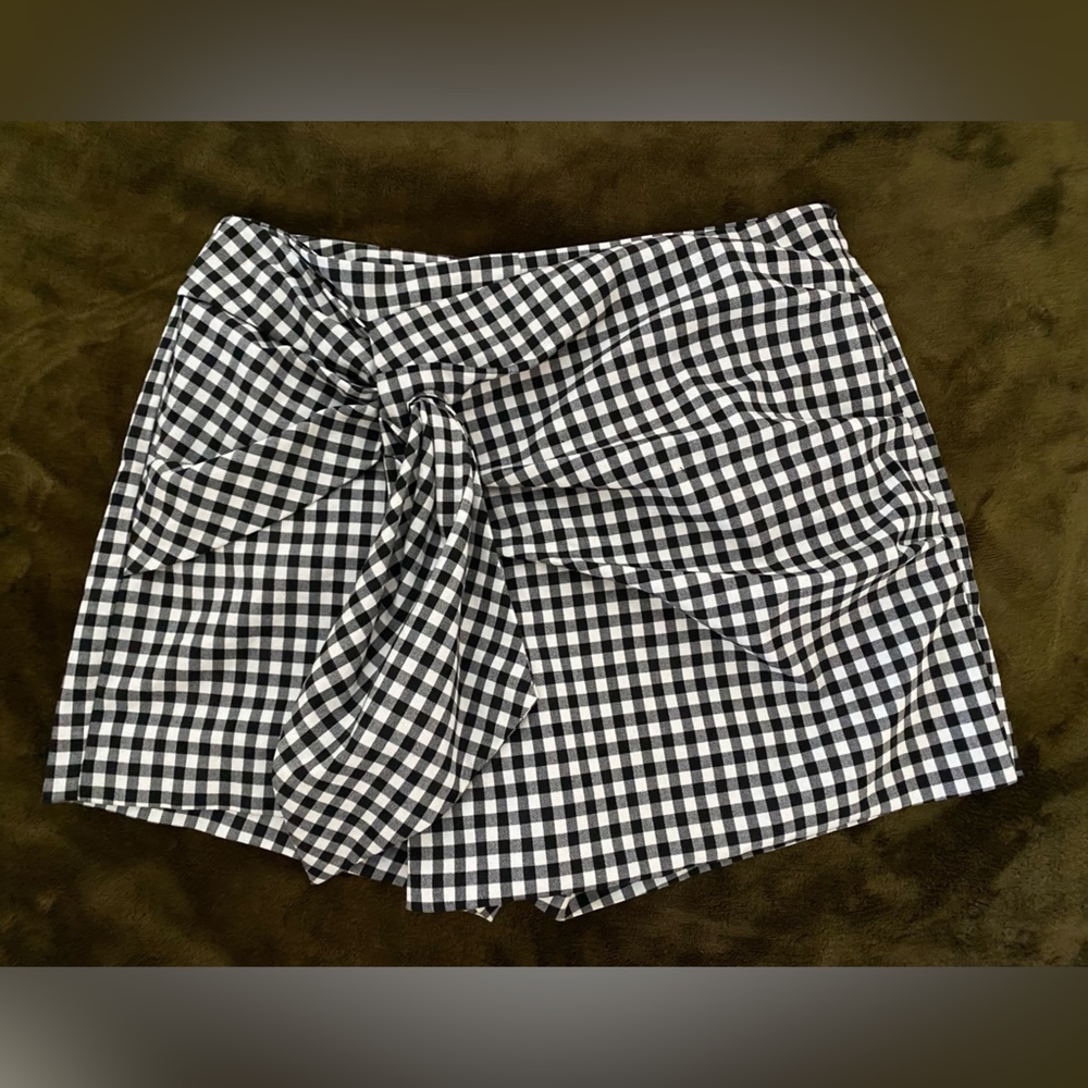 Zara Gingham Skort